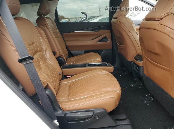 5N1DL1HU3PC364052 2023 INFINITI QX60 White Widok wnętrza z tyłu