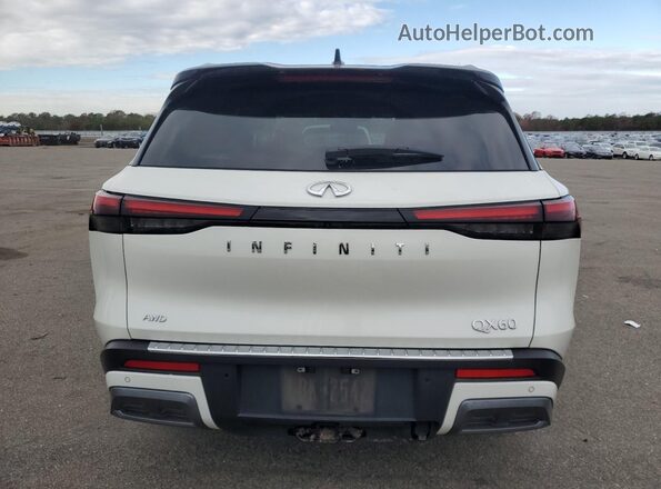 5N1DL1HU3PC364052 2023 INFINITI QX60 White Widok z tyłu