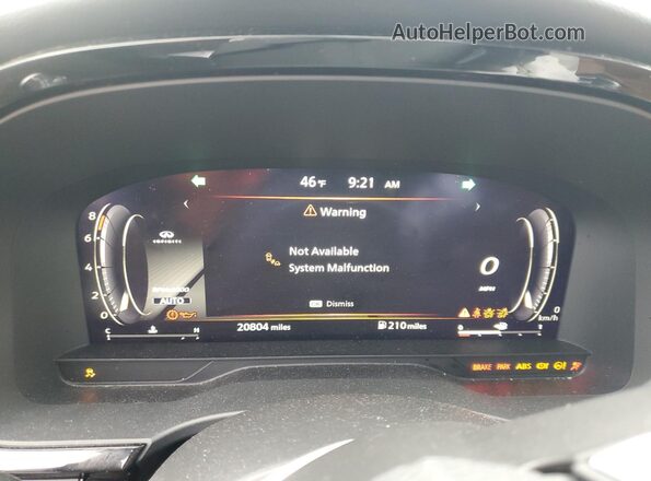 5N1DL1HU3PC364052 2023 INFINITI QX60 White Widok zestawu wskaźników