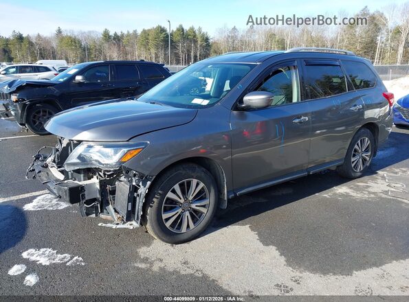 5N1DR2MM2JC659743 2018 NISSAN PATHFINDER Gray Առջևի ձախ երեք քառորդ տեսարան
