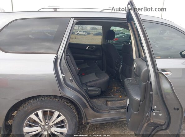5N1DR2MM4JC614433 2018 NISSAN PATHFINDER Gray VIN კოდის სტიკერის ხედი