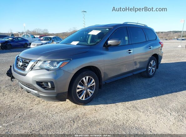5N1DR2MM6JC619584 2018 NISSAN PATHFINDER Gray წინა მარცხენა ხედი სამი მეოთხედიდან