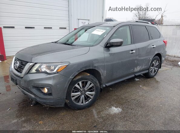 5N1DR2MM6KC584191 2019 NISSAN PATHFINDER Gray Առջևի ձախ երեք քառորդ տեսարան