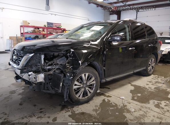 5N1DR2MM6KC644096 2019 NISSAN PATHFINDER Black Առջևի ձախ երեք քառորդ տեսարան