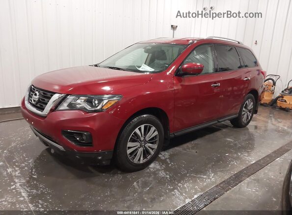 5N1DR2MM7KC591182 2019 NISSAN PATHFINDER Red წინა მარცხენა ხედი სამი მეოთხედიდან