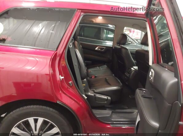5N1DR2MM7KC591182 2019 NISSAN PATHFINDER Red VIN კოდის სტიკერის ხედი