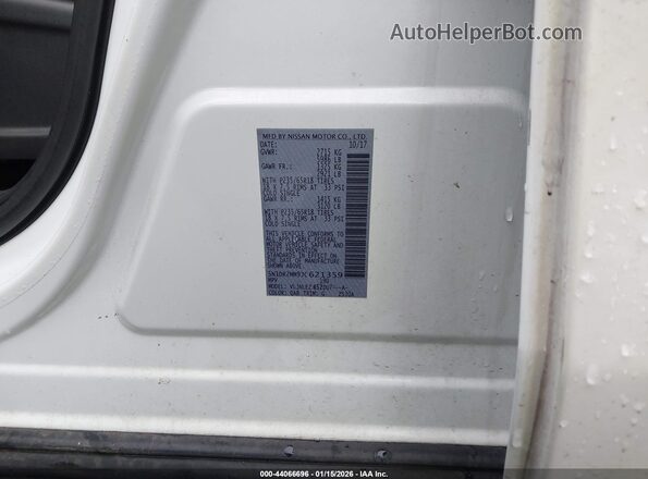 5N1DR2MM9JC621359 2018 NISSAN PATHFINDER White Շարժիչի բաժամունքի տեսք