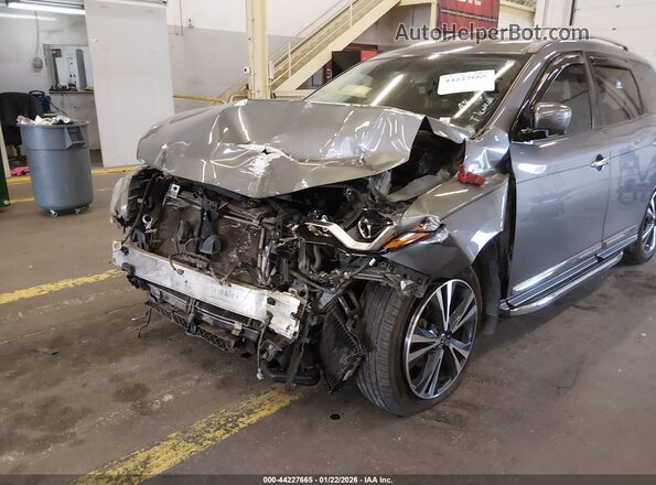 5N1DR2MM9KC636218 2019 NISSAN PATHFINDER Gray Front view