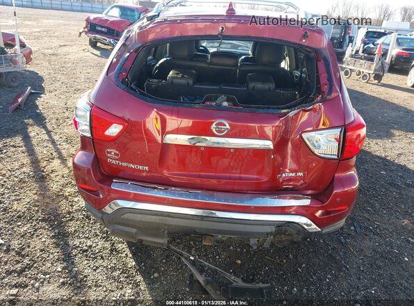 5N1DR2MN1KC638022 2019 NISSAN PATHFINDER Red Вид спереду