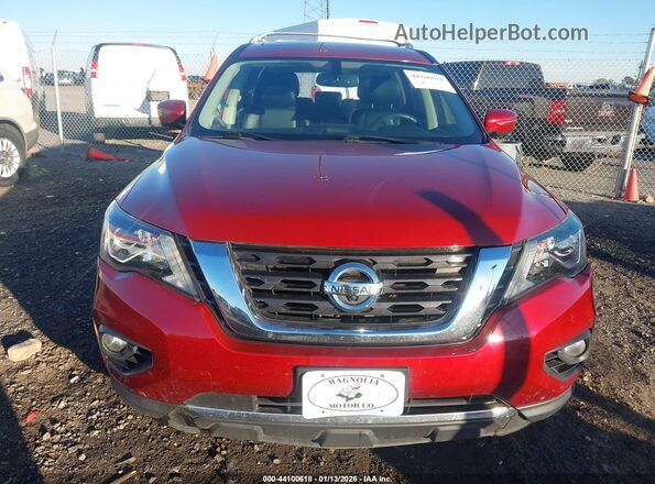 5N1DR2MN1KC638022 2019 NISSAN PATHFINDER Red Вид задньої частини салону