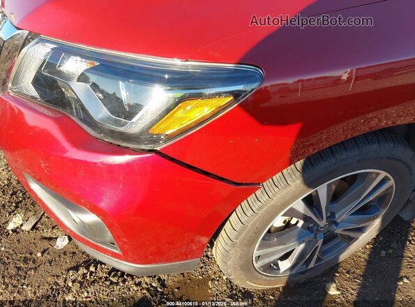 5N1DR2MN1KC638022 2019 NISSAN PATHFINDER Red 