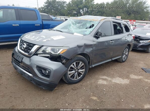 5N1DR2MN5KC618484 2019 NISSAN PATHFINDER Серый Передняя левая четверть