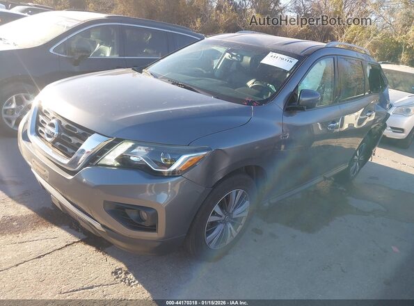 5N1DR2MN7JC605508 2018 NISSAN PATHFINDER Gray წინა მარცხენა ხედი სამი მეოთხედიდან