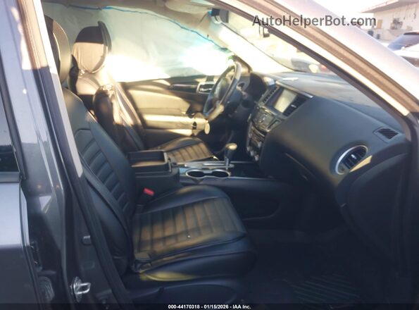 5N1DR2MN7JC605508 2018 NISSAN PATHFINDER Gray წინა სალონის ხედი