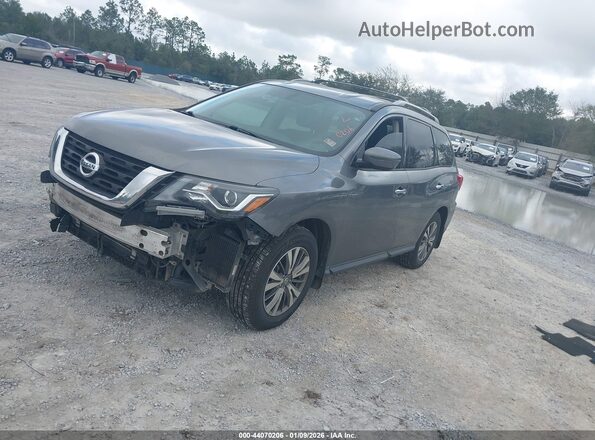 5N1DR2MN8JC645239 2018 NISSAN PATHFINDER Gray Առջևի ձախ երեք քառորդ տեսարան