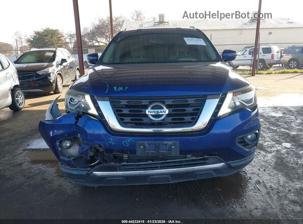 5N1DR2MN9JC605722 2018 NISSAN PATHFINDER Blue Вид щитка приладів