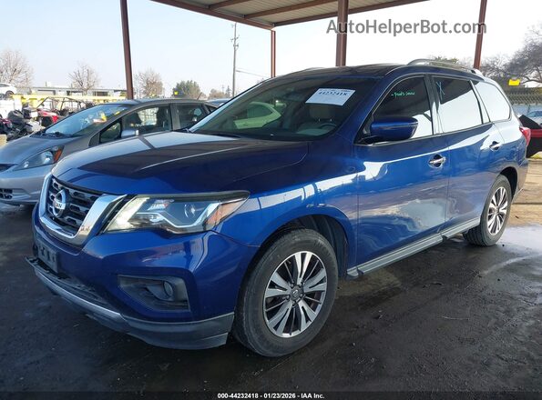 5N1DR2MN9JC605722 2018 NISSAN PATHFINDER Blue Передня ліва чверть