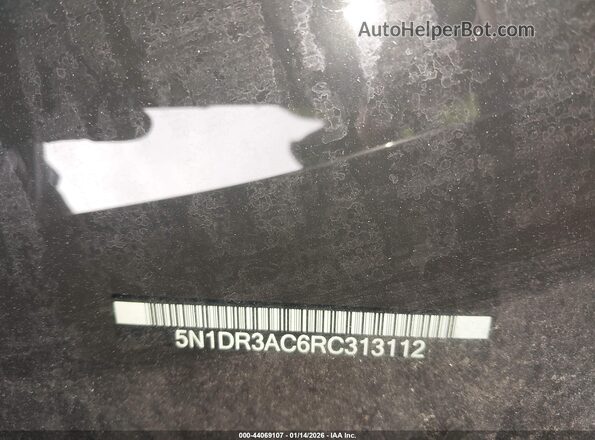 5N1DR3AC6RC313112 2024 NISSAN PATHFINDER Gray 