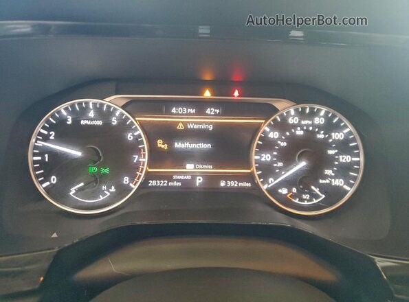 5N1DR3BA2NC256091 2022 NISSAN PATHFINDER Белый Вид щитка приборов