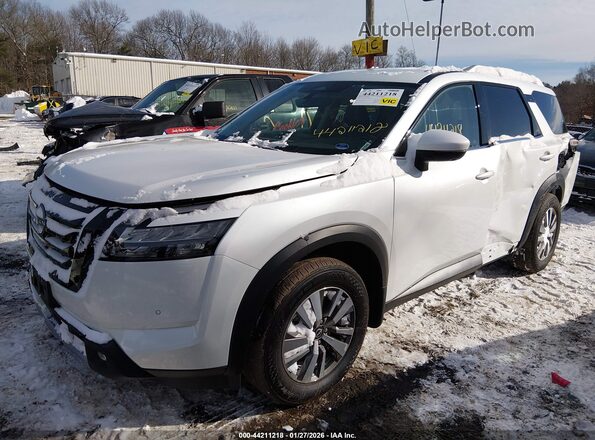 5N1DR3CC1SC294388 2025 NISSAN PATHFINDER White Առջևի ձախ երեք քառորդ տեսարան