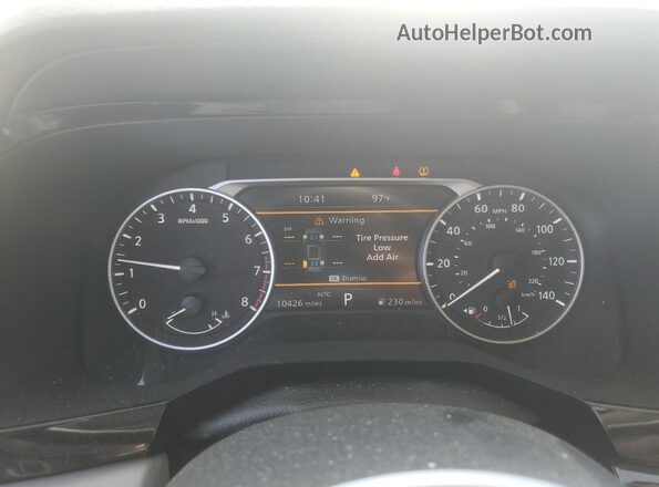 5N1DR3CC7RC296110 2024 NISSAN PATHFINDER White Вид щитка приладів