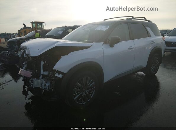 5N1DR3CD3SC241264 2025 NISSAN PATHFINDER White Առջևի ձախ երեք քառորդ տեսարան