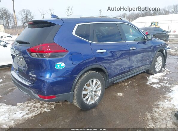 5N1ET2MV3KC715544 2019 NISSAN ROGUE HYBRID Blue უკანა მარჯვენა
