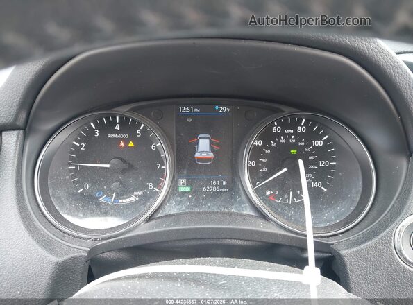5N1ET2MV3KC715544 2019 NISSAN ROGUE HYBRID Blue უკანა სავარძლების ხედი