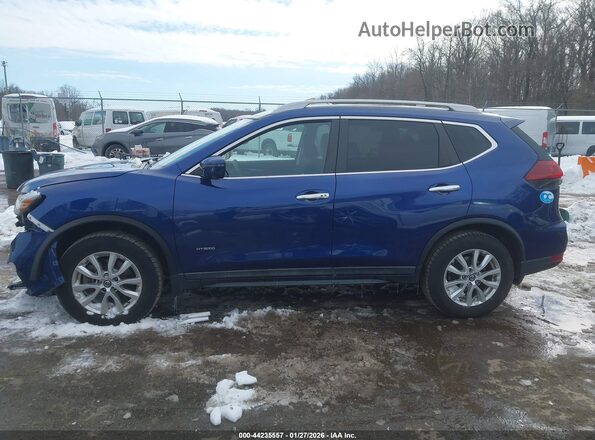 5N1ET2MV3KC715544 2019 NISSAN ROGUE HYBRID Blue სალონის 360-გრადუსიანი ხედი