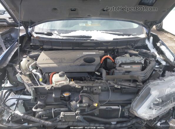 5N1ET2MV3KC715544 2019 NISSAN ROGUE HYBRID Blue უკანა ხედი