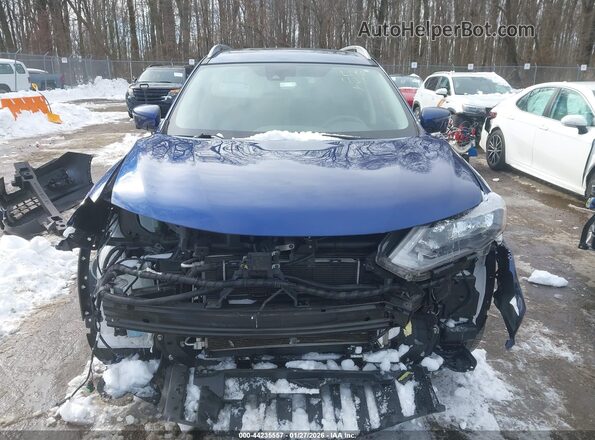 5N1ET2MV3KC715544 2019 NISSAN ROGUE HYBRID Blue ხელსაწყოთა პანელის ხედი