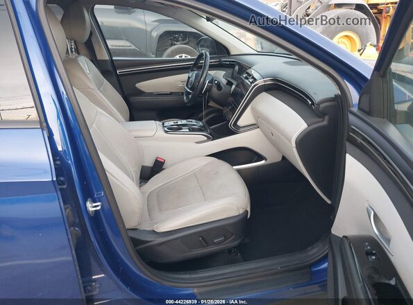 5NMJECAE7NH157260 2022 HYUNDAI TUCSON LIMITED AWD Blue Widok wnętrza z przodu