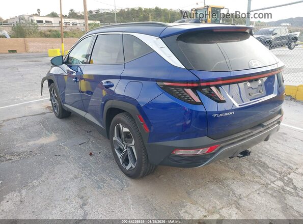 5NMJECAE7NH157260 2022 HYUNDAI TUCSON LIMITED AWD Blue Tył lewy