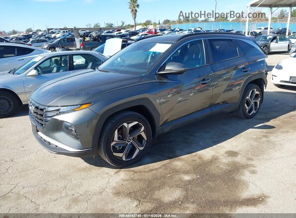 5NMJFCAE8PH197122 2023 HYUNDAI TUCSON Gray Առջևի ձախ երեք քառորդ տեսարան