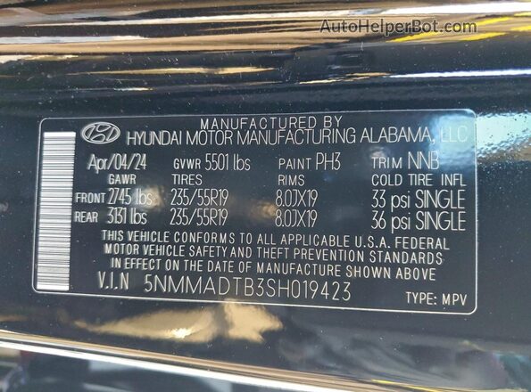5NMMADTB3SH019423 2025 GENESIS GV70 Black 