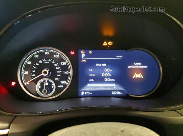 5NMMADTB6RH000293 2024 GENESIS GV70 Black Вид щитка приладів