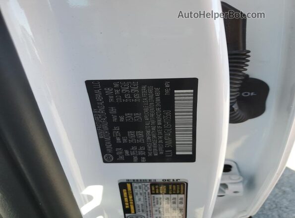 5NMP14GL1SH113560 2025 HYUNDAI SANTA White VIN sticker view