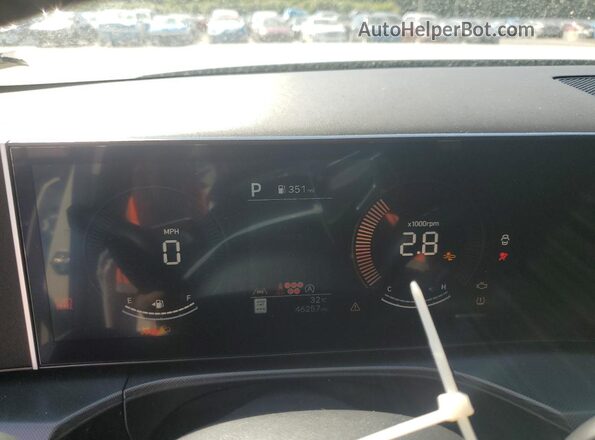 5NMP14GL1SH113560 2025 HYUNDAI SANTA White Instrument cluster view