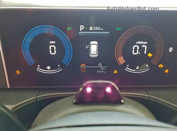 5NMP24GL3TH179087 2026 HYUNDAI SANTA Gray Вид щитка приладів