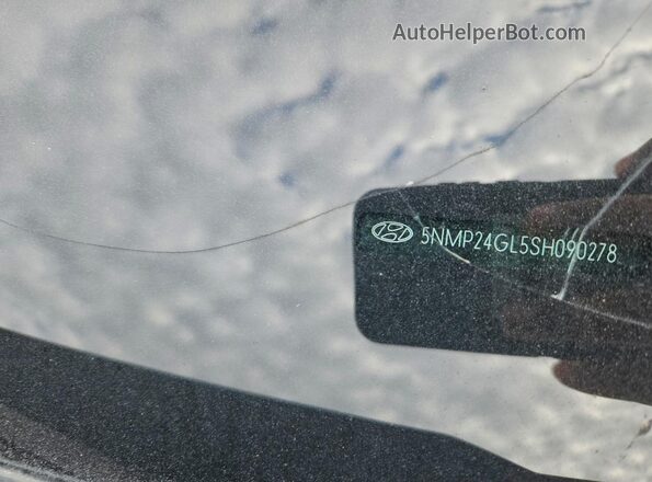 5NMP24GL5SH090278 2025 HYUNDAI SANTA Silver VIN կոդի պիտակի տեսք