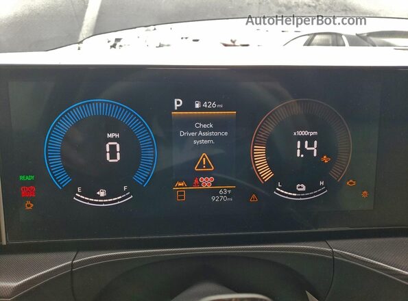 5NMP2DG15SH050202 2025 HYUNDAI SANTA Gray ხელსაწყოთა პანელის ხედი