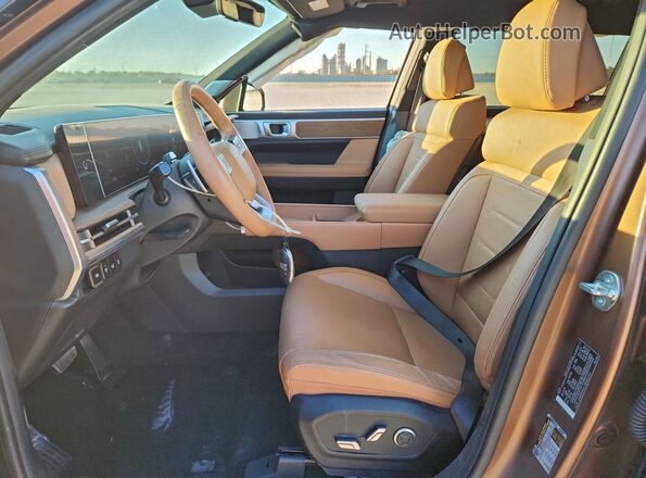 5NMP44GL3RH036126 2024 HYUNDAI SANTA Brown Vista interior delantera