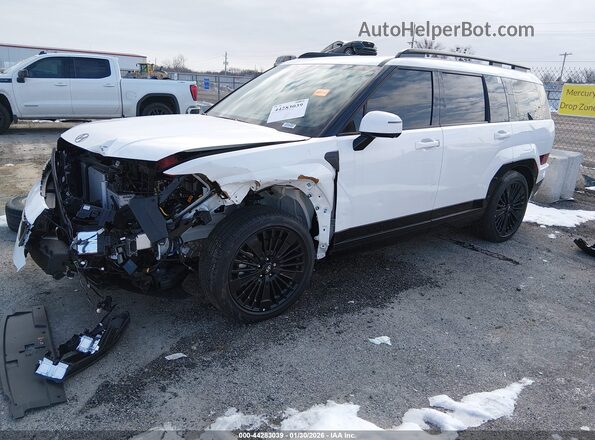 5NMP5DG13TH073339 2026 HYUNDAI SANTA FE HYBRID White წინა მარცხენა ხედი სამი მეოთხედიდან