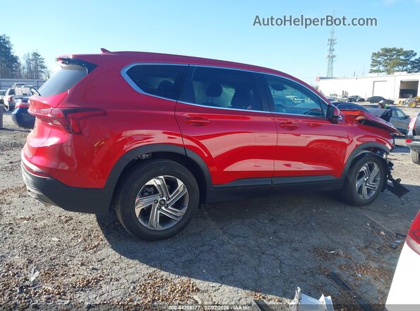5NMS14AJ3NH402882 2022 HYUNDAI SANTA FE Red Вид задньої частини салону