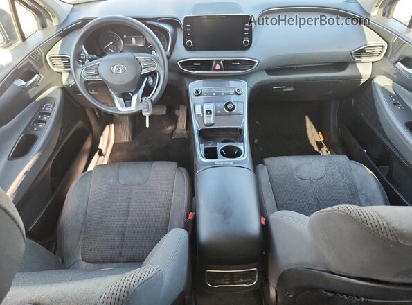 5NMS14AJ4MH360544 2021 HYUNDAI SANTA Blue Dashboard view