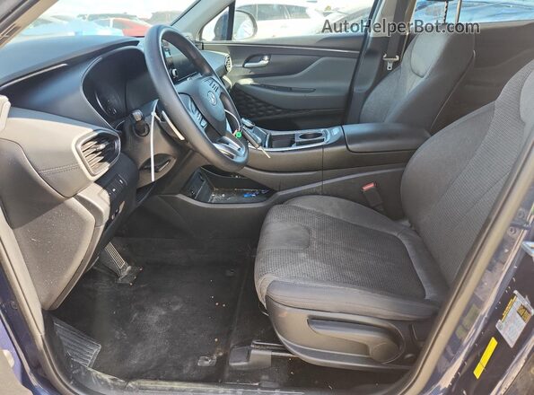 5NMS14AJ4MH360544 2021 HYUNDAI SANTA Blue Front interior view