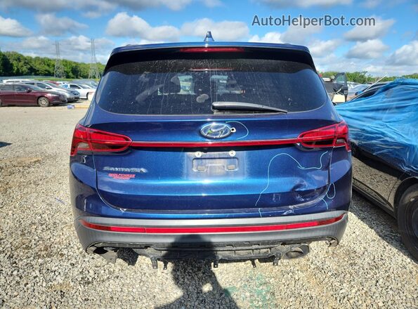 5NMS14AJ4MH360544 2021 HYUNDAI SANTA Blue Rear view