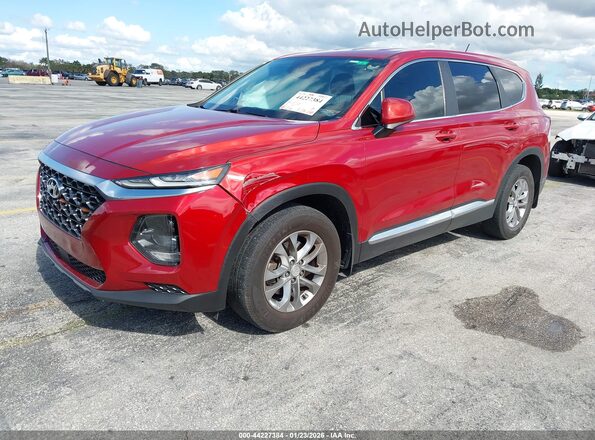 5NMS23AD3LH168015 2020 HYUNDAI SANTA FE Orange Առջևի ձախ երեք քառորդ տեսարան