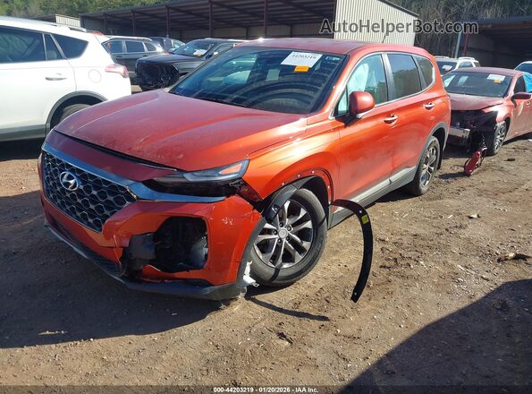 5NMS23AD9KH118833 2019 HYUNDAI SANTA FE Оранжевый Передняя левая четверть
