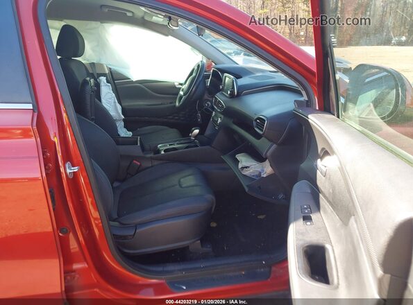 5NMS23AD9KH118833 2019 HYUNDAI SANTA FE Оранжевый Вид салона спереди